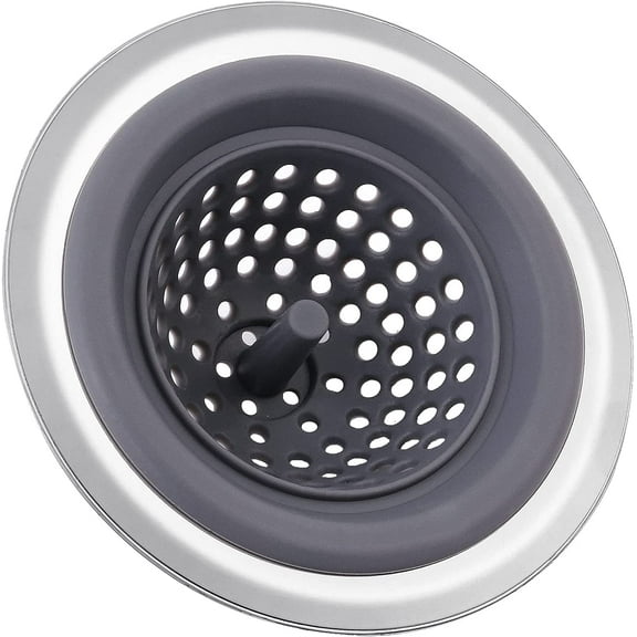 Silicone Kitchen Sink Drains Strainer, Wide Rim 4.65" Diameter