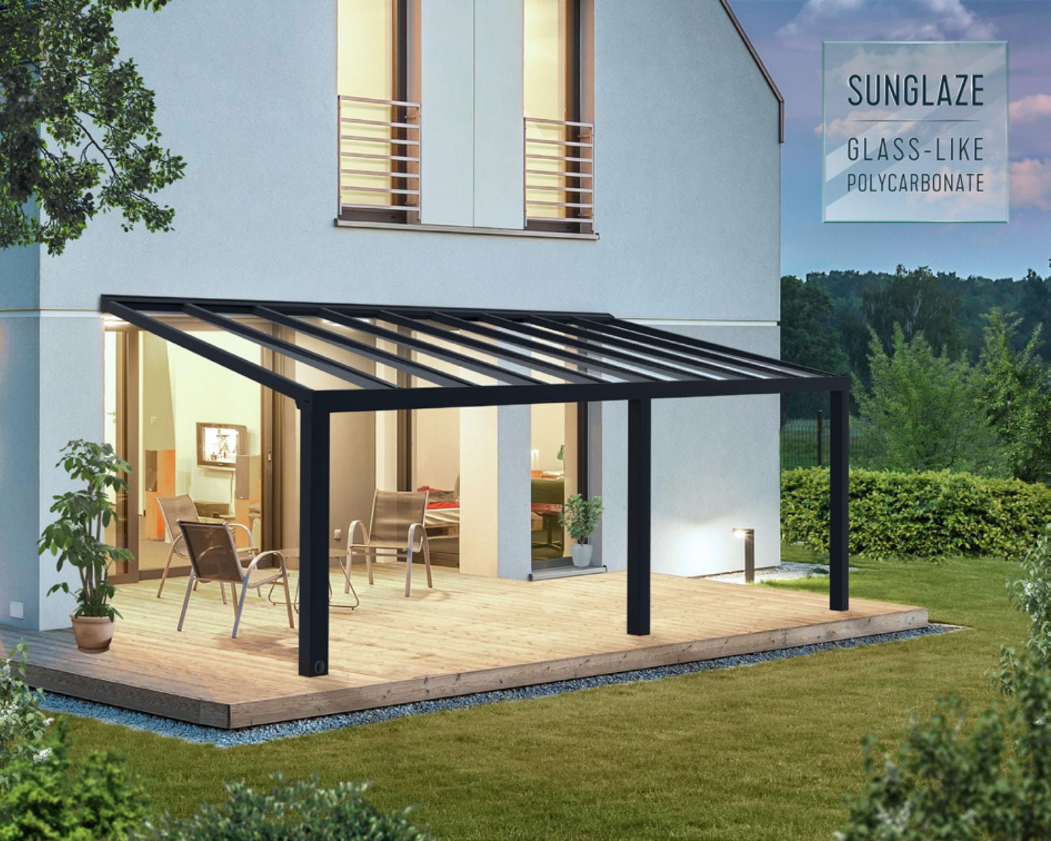 CANOPIA by PALRAM Stockholm 11 ft. x 22 ft. Patio Cover Kit - Grey