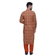 thumbnail image 5 of Atasi Classic Collar Long Sleeve Mens Pathani Kurta Salwar Wedding Kurta Set, 5 of 5
