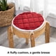 thumbnail image 4 of Cojín redondo, cojín de asiento elegante, taburete de oficina, mesa de comedor, cojín para silla, 4 of 5