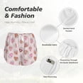 thumbnail image 5 of Disketp Strawberry Cake Print Women's Shorts Workout Shorts for Athletic Gym Running Shorts with Phone Pockets Large, 5 of 8
