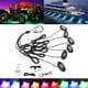 thumbnail image 4 of Chasis Atmosphere Lamp, Neon LED Rock Light Kit APP Bluetooth Control Impermeable 1V6 para Barco para Camión,Kit de luz de roca LED, luz de roca LED RGB, luz de roca multicolor, luz de bajo brillo col Higoodz Piezas Y Accesorios De Autos, 4 of 8