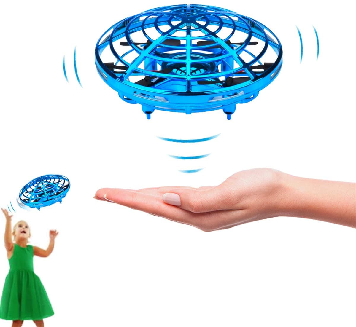 Hand Operated Drones Flying Toys for Kids or Adults, Mini Drone