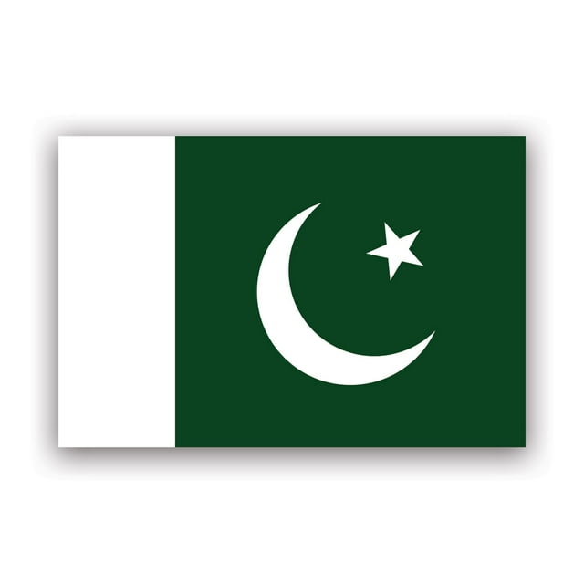 Pakistani Flag Sticker Decal Self Adhesive Vinyl Weatherproof