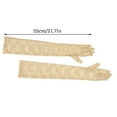 thumbnail image 2 of 1 Pair Riding Gloves Long Long Arm Arm Lace Driving Gloves Sun Protection Cycling Arm Sleeves, Khaki, 2 of 7
