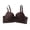 Coffee, variant on Jamicy Women's Comfy Bras Adjustable Straps Push Up Bra Embroidery Fashion Underwire Basic Everyday Classic Soft Padded Smooth Bras