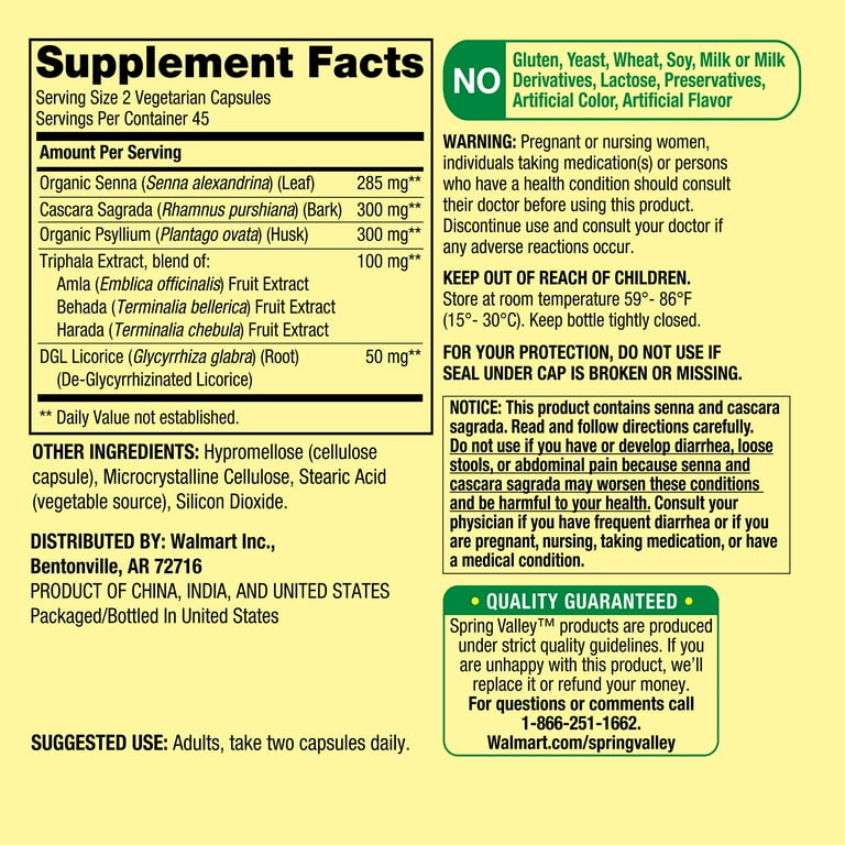 Spring Valley™ Detox & Cleanse Support* 90 Vegetarian Capsules