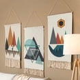 thumbnail image 2 of Essen Boho Cotton Linen Tassel Tapestry Hanging Pendant Picture Home Hotel Wall Decor, 2 of 7