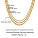 thumbnail image 4 of Cadena de collar de acero inoxidable, collar de acero de titanio, cadena que no se decolora para hombres, accesorios de joyería, cadena colgante, 4 of 4