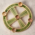 thumbnail image 3 of 7 Inch Dia Advent Candleholder Advent Wreath Brass with Gold Electroplating, 3 of 3
