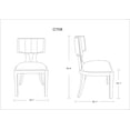 thumbnail image 2 of Manhattan Comfort Pulitze 18.1" Faux Leather Dining Chair in White (Set of 2), 2 of 6