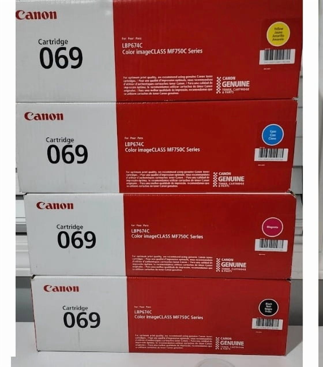 4本セット　Canon Toner Cartridge 053H Canon 054 High Yield 4-Color Toner Set, Black/Yellow/Cyan/Magenta