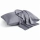 thumbnail image 1 of Chenchen King Size Pillow Cases Set of 2, Rayon Derived from Bamboo, Cooling Pillow Cases for Hot Sleepers & Night Sweats, Breathable and Silky Soft Envelope Pillowcases(Grey, 20"x40"), 1 of 1