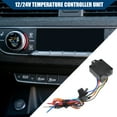 thumbnail image 3 of 1 Set Temperature Range Digital Electric Thermatic Fan Switch Kit for Car Metal Black, 3 of 6