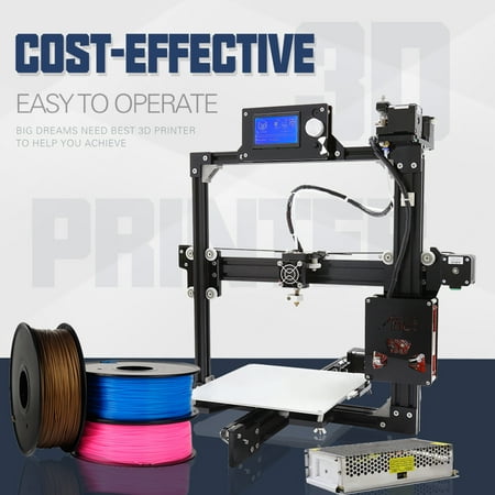 For Anet X2 Repetier-Host DIY 3D Printer Full Assembled Desktop Aluminum Extruder Kit PLA/ABS/HIPS With Component