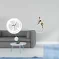 thumbnail image 2 of Reloj de pared,Reloj de pared decorativo para baño y dormitorio.,Reloj de pared redondo silencioso y sin tictac,regalo,Estatua de niña,Estatuas de mujeres y niñas,estatuillas,decoración, 2 of 8