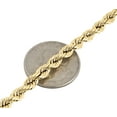 thumbnail image 4 of Real 10K Yellow Gold Solid Rope Chain 5mm Shiny Twist Necklace 30 Inches, 4 of 5