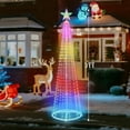 thumbnail image 7 of 5Ft RGB Led Christmas Tree With Star Topper – App & Remote Controlled, 220 Lights With Multiple Modes, Indoor/Outdoor Holiday Decoration,Christmas Decor,1 PCS, 7 of 7