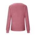 thumbnail image 5 of Women's Thin Ribbed Knit Pullover Top Long Sleeve V Neck Sweater For Fall Winter Layering And Casual Daily Wear, 5 of 9