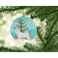 thumbnail image 2 of Maltese Merry Christmas Tree Ceramic Ornament, 2 of 2