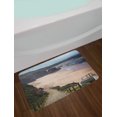 thumbnail image 2 of Beach Bath Mat, Western Portugal Ocean Coastline at Low Tide Vignettes Shot Canyons Wild Neat Scenery, Non-Slip Plush Mat Bathroom Kitchen Laundry Room Decor, 29.5 X 17.5 Inches, Multicolor, Ambesonne, 2 of 2