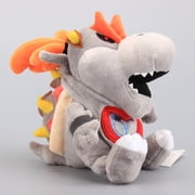uiuoutoy Baby Dry Bones Bowser JR Gray Koopa 7'' Plush Toy