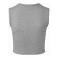 thumbnail image 5 of Glisme Tank Tops For Women Sleeveless Crop Top Seamless Square Neck Trendy Tank Top Flexible Fit Grey Top, 5 of 5