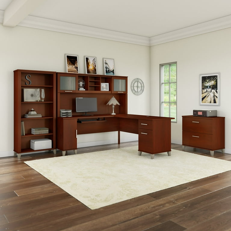 Bush Furniture Somerset Lateral File Cabinet 2 Drawer Hansen Cherry