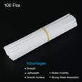 thumbnail image 3 of Unique Bargains Fiber Reed Diffuser Sticks 180x3mm for Aroma Fragrance Essential Oil, White Pack of 100, 3 of 5