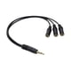thumbnail image 3 of Divisor de auriculares Cable de audio de 3,5 mm resistente al desgaste y de alto rendimiento 1 a tres, 3 of 9