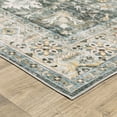 thumbnail image 3 of Oriental Weavers Charleston Washable Area Rug - CHA09 - 2' x 3' - in Charcoal/ Gold - Vintage Inspired, Non-Slip, Stain Resitant, Ultra Low Pile, Entryway, Bathroom Accent Rug, 3 of 3