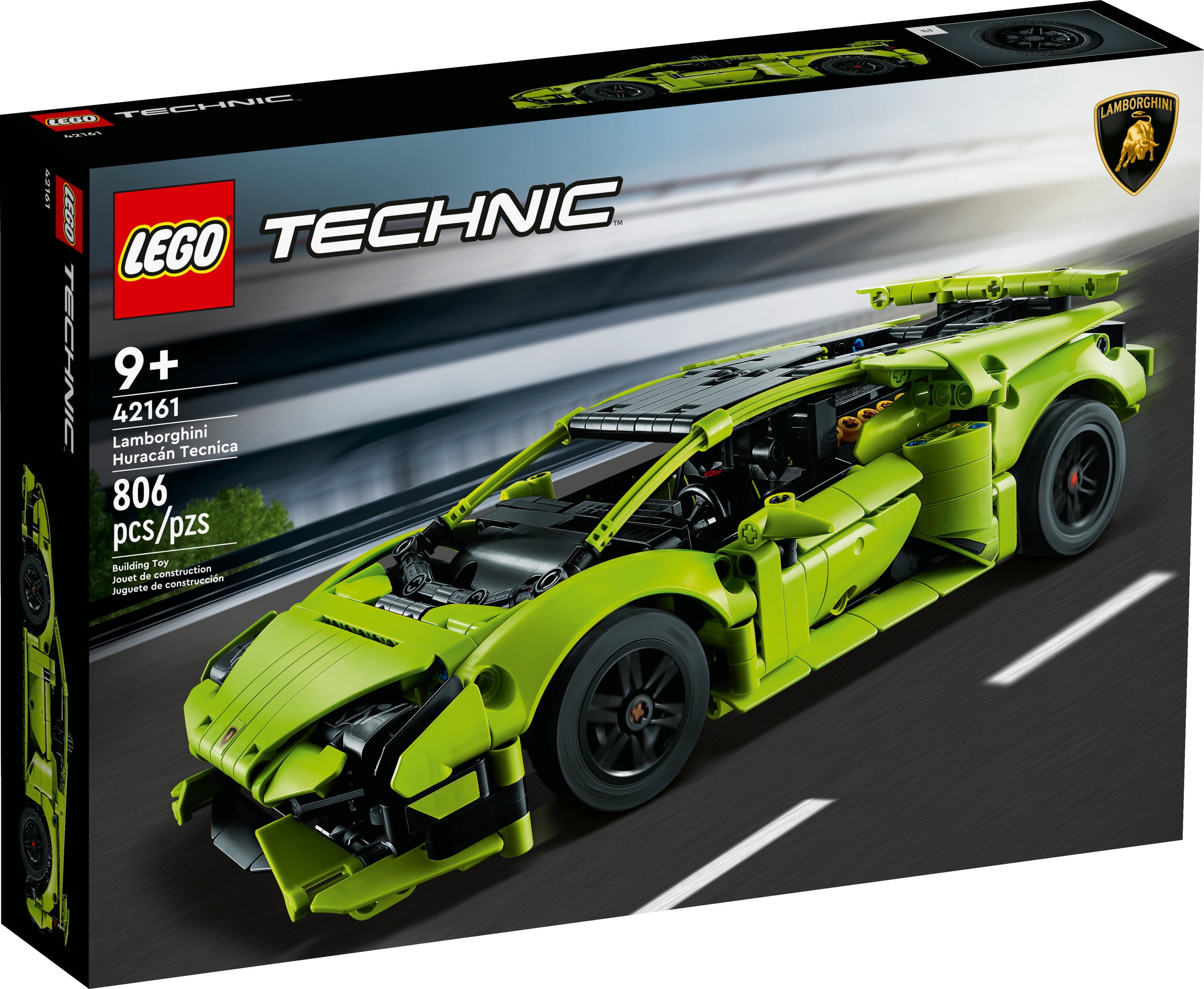 LEGO Technic Lamborghini Huracán Tecnica 42161 Advanced Sports Car Building  Kit for Kids Ages 9 and up Who Love Engineering and Collecting Exotic