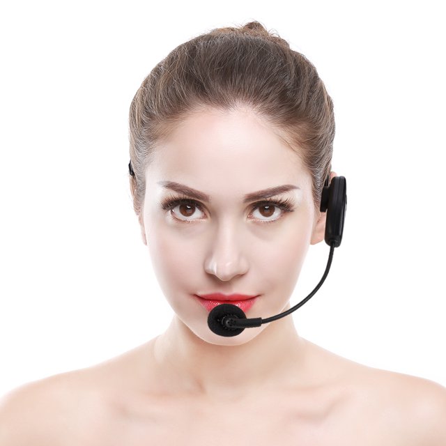 Auriculares inalámbricos, auriculares inalámbricos UHF de 3,5 mm con micrófono, auriculares con micrófono, probados y confiables