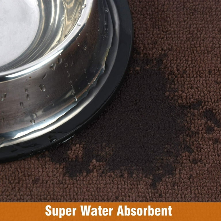 SINLAND Microfiber Pet Food Mat Super Water Absorbent Dog Feeding