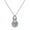 C, variant on Fashion Moissanite Necklace Hollow Gourd Pendant Women Stylish Collarbone Chain Trendy Jewelry Accessory for Daily Wear