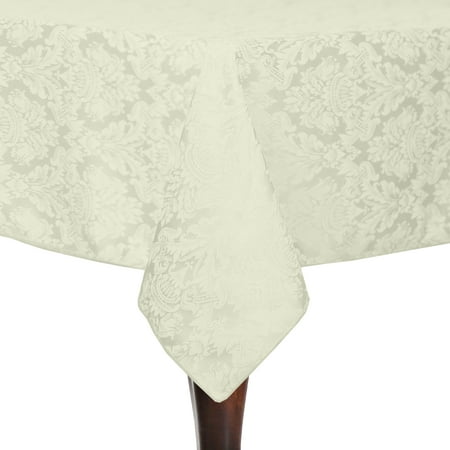 

Ultimate Textile Saxony 60 x 120-inch Rectangular Damask Tablecloth Ivory Cream