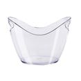 thumbnail image 1 of Cubo de hielo de plástico transparente, soporte de almacenamiento de 4L para vino, champán y botellas de cerveza, 1 of 8
