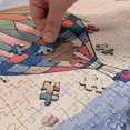 thumbnail image 4 of Ambesonne Hot Air Balloon Jigsaw Puzzle Durable Cardboard, Travel Adventure, 1000 pcs, Multicolor, 4 of 5