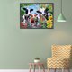 thumbnail image 5 of Kits de pintura de diamante 5D DIY gato/ganado taladro redondo completo pared decoración del hogar Likrtyny Arte deco, 5 of 9