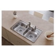 thumbnail image 2 of GolySw D233194 Dayton Equal Double Bowl Drop-in Stainless Steel Sink 33 x 19 x 6.5, 2 of 9