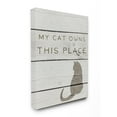 thumbnail image 5 of Stupell My Cat Owns This Place Stretched Canvas Wall Art 16 x 20, 5 of 5