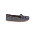 thumbnail image 2 of Misbehave DF62 Women Glitter Shimmer Bow Slip On Moccasin Flat, 2 of 5