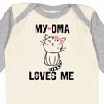 thumbnail image 4 of Inktastic My Oma Loves Me Girl Cat Girls Long Sleeve Baby Bodysuit, 4 of 5