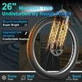 thumbnail image 4 of F26-1500W Off-Road Electric Bike, 26" Tire 55 Miles Electric Bike ,48V 10.5 Internal Battery (Removable), Top Speed 30MPH, Electric Mountain Bike Beach Bike, Professional 7 Speed ​​UL2849, 4 of 11