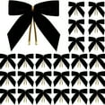 thumbnail image 1 of Burgundy Velvet Christmas Bows - 25 Pack for Tree, Wreath, Gift Wrapping & Holiday Crafts, 1 of 2
