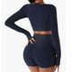 thumbnail image 4 of Top de ropa deportiva de Fitness para mujer, Top de Yoga para mujer, Fitness, manga larga, Yoga, deporte, entrenamiento, ropa deportiva, funcionalidad inteligente, 4 of 6