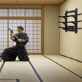 thumbnail image 4 of Petoto 3 Tier Wall-Mounted Sword Stand, Sword Holder Display Stand, Wooden Sword Holder, Black, 4 of 9