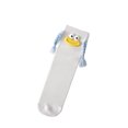 thumbnail image 2 of Kids Dopamine Color Knee High Socks, Girls Funny 3D Cartoon Face Braided Tassel Long Socks, Polyester Cotton Cute Novelty Children Stockings, 2 of 5