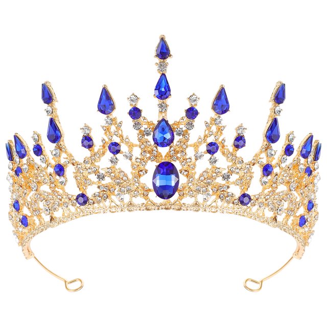 KAKOWELY Tocado barroco con diamantes de imitación, corona nupcial, tocado, decoración para bodas