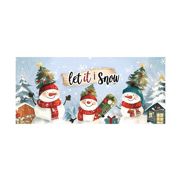 TIELUTT Large Banner for Outdoor Indoor Holiday Festive Xmas Party Sign with Merry Greeting for Home Store Flag Signage Outdoor Banner Holder Canadian Flag 3x5 with Pole Pennant Necklace and Flags wi